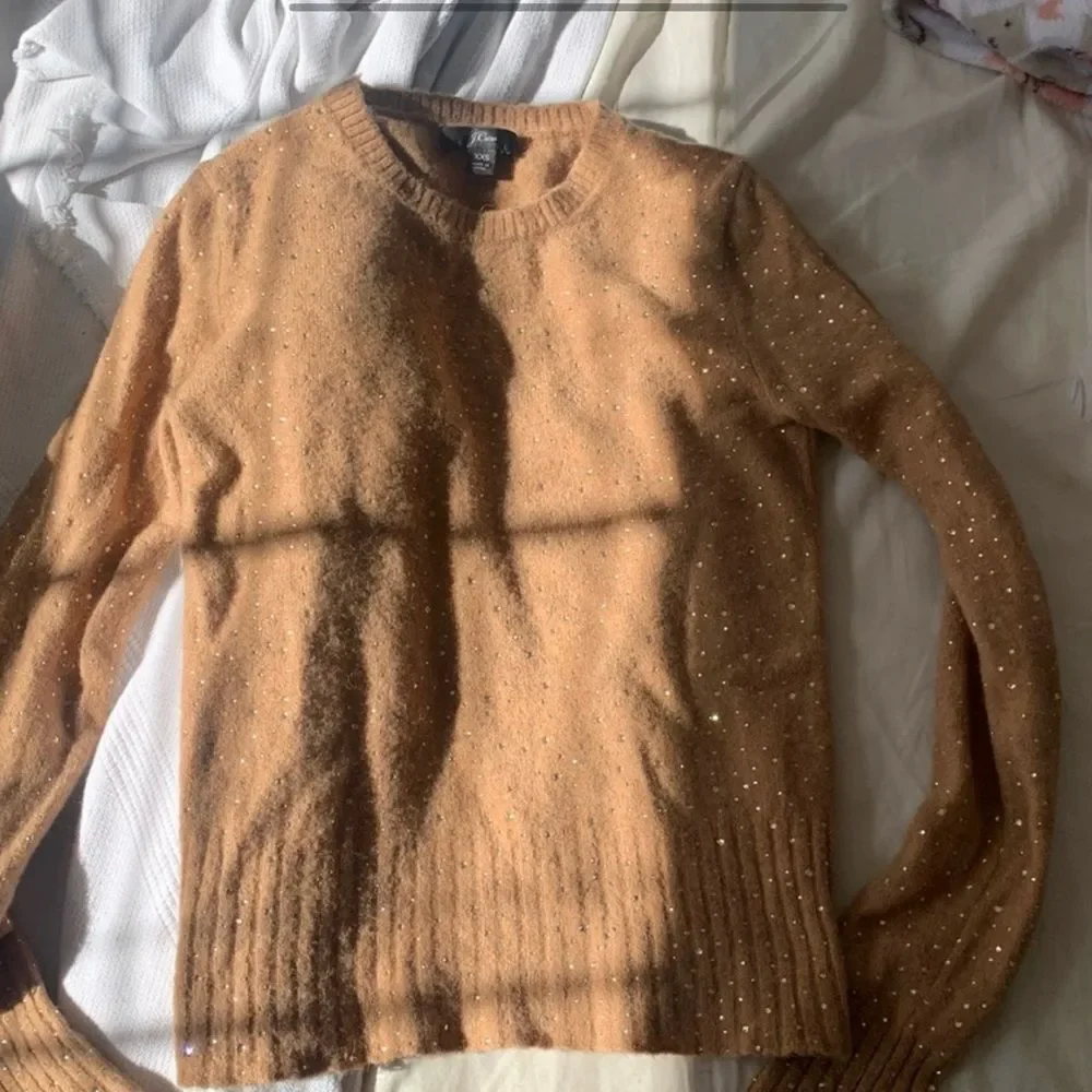 J. crew gemstone crew neck sweater in super soft yarn